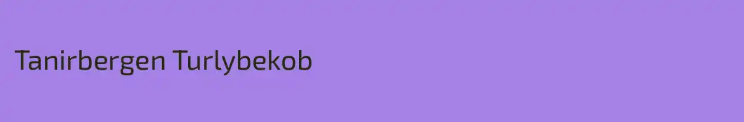 Tanirbergen Turlybekob